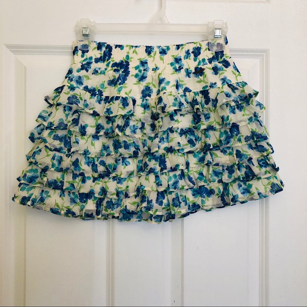 Hollister Girls Skirt Ruffled Tiers XS VG +